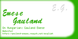 emese gauland business card